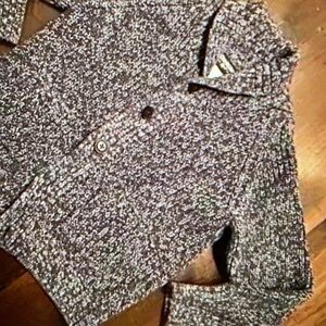 Knit cotton long sleeve sweater jackets